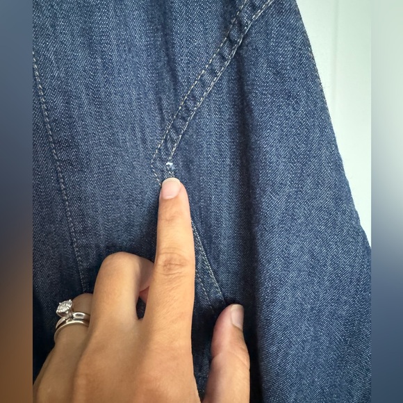 Free People denim mini halter apron dress size XS - Picture 6 of 6